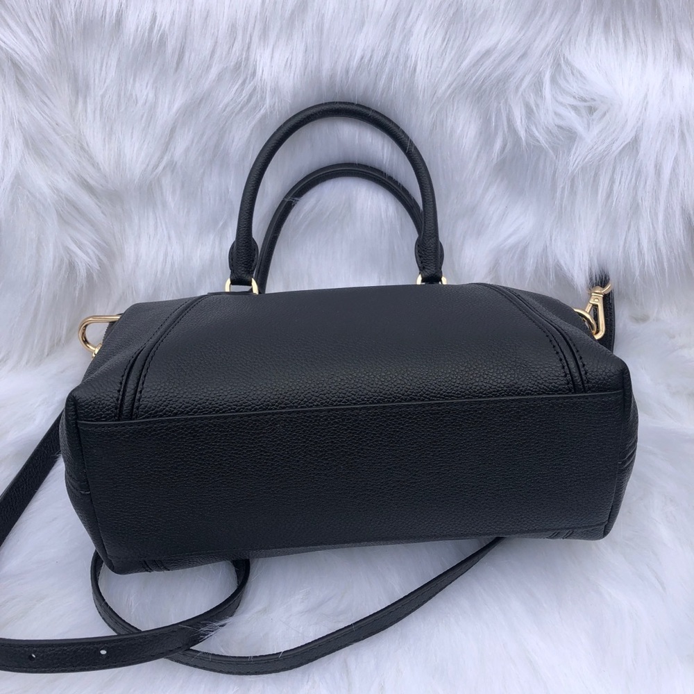 Michael Kors Elson Large Satchel Crossbody Black Elegant Bag View 4